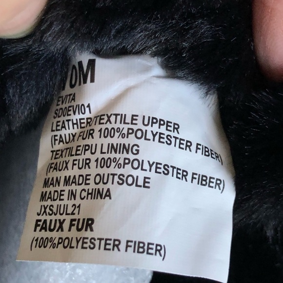 Splendid NWT Evita Lace Up Suede Faux Fur Trim Winter Boot Black Size 10 - Picture 14 of 15